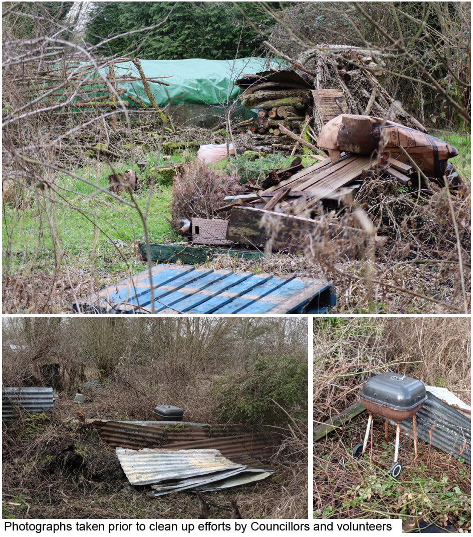 Marsh Common Welford - Fly Tipping